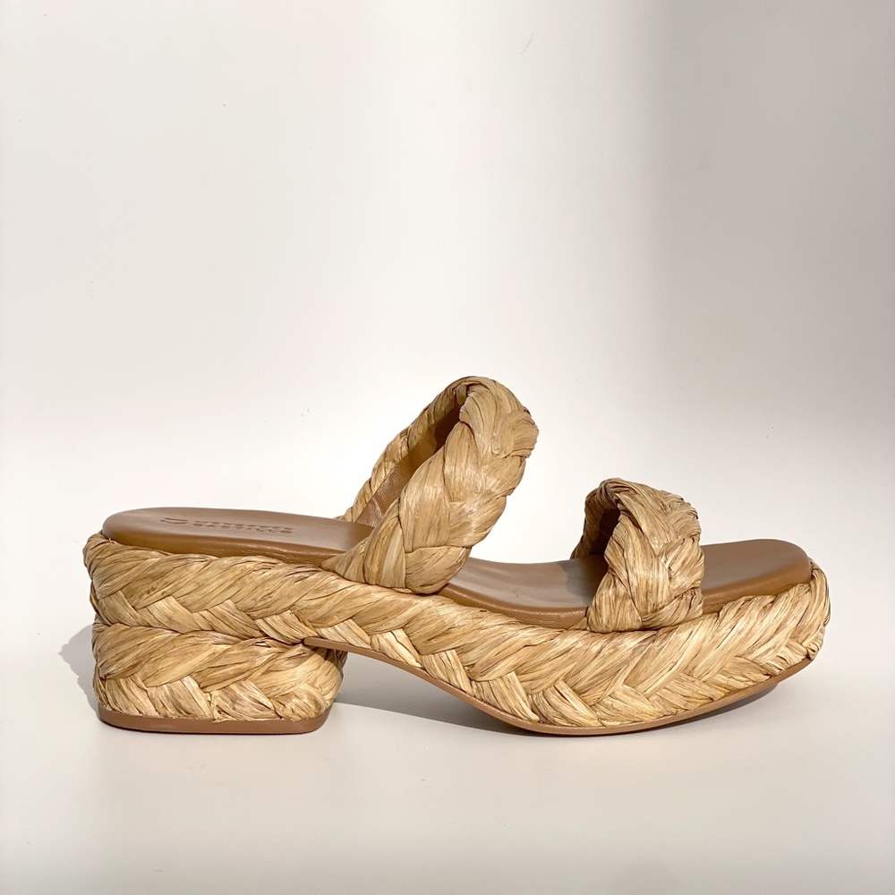 Mercedes Castillo - Aurelia Braided Raffia Sandal - Size 8.5